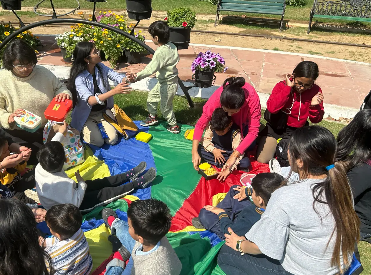 Children Engaged In Various Activities