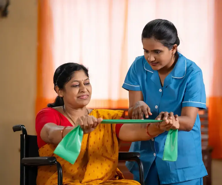 Physiotherapy And Ayurvedic Therapy Session