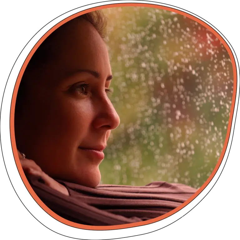 Woman who is hopeful about her mental health